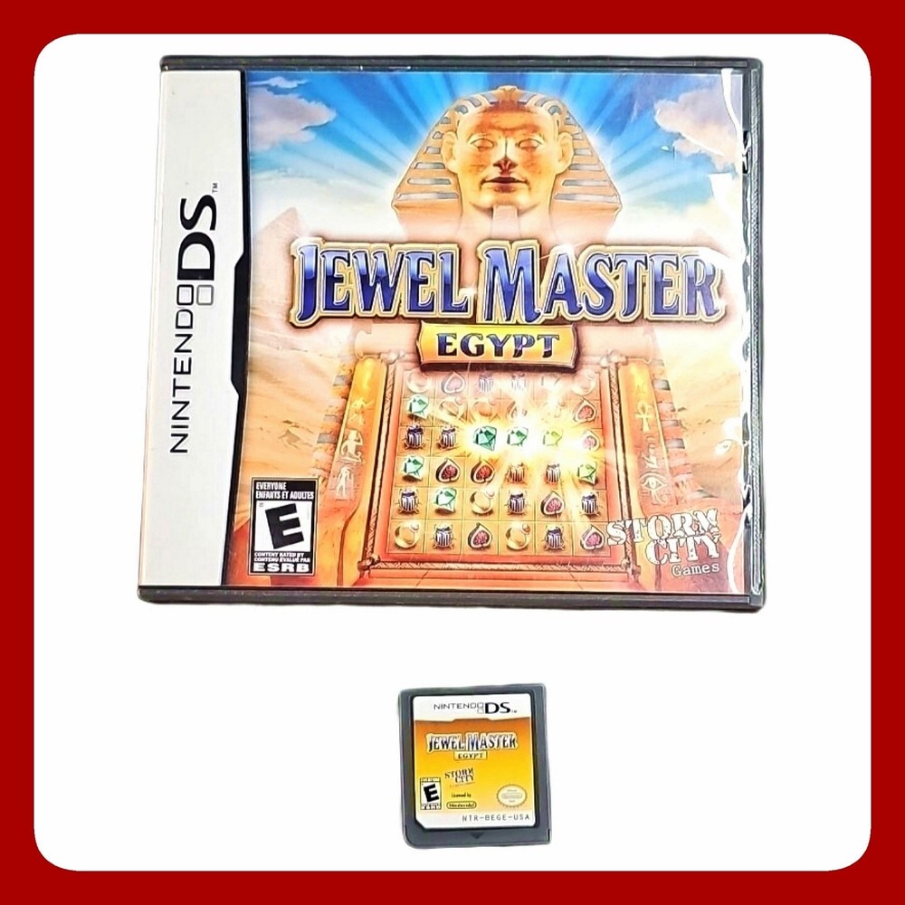 Jewel Master Egypt Nintendo DS Game Complete CIB Puzzle Match-3 NTR-BEGE-USA